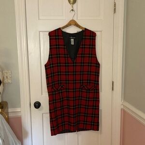 Vintage Sag Harbor Ref Plaid Wool Blend Jumper